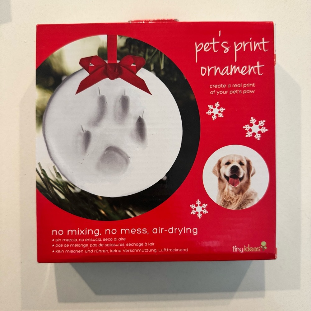 🦄3 for $10🦄 NIB Tiny Ideas Pet's Print Ornament Kit